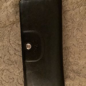 Longchamps, black leather wallet